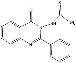 N-(4-oxo-2-phenyl-3(4H)-quinazolinyl)thiourea Struktur