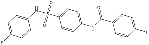 4-fluoro-N-{4-[(4-fluoroanilino)sulfonyl]phenyl}benzamide Struktur