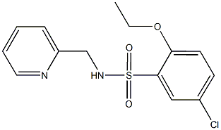 5-chloro-2-ethoxy-N-(2-pyridinylmethyl)benzenesulfonamide Struktur