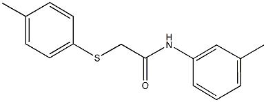 N-(3-methylphenyl)-2-[(4-methylphenyl)sulfanyl]acetamide Struktur