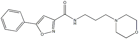 N-[3-(4-morpholinyl)propyl]-5-phenyl-3-isoxazolecarboxamide Struktur