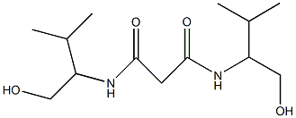 N~1~,N~3~-bis[1-(hydroxymethyl)-2-methylpropyl]malonamide Struktur