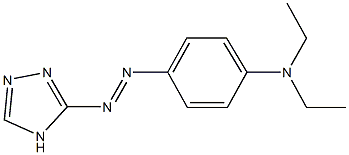 N,N-diethyl-N-[4-(4H-1,2,4-triazol-3-yldiazenyl)phenyl]amine Struktur