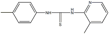 N-(4-methylphenyl)-N'-(3-methyl-2-pyridinyl)thiourea Struktur