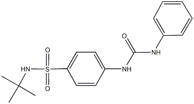 4-[(anilinocarbonyl)amino]-N-(tert-butyl)benzenesulfonamide Struktur