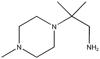 2-methyl-2-(4-methyl-1-piperazinyl)propylamine Struktur