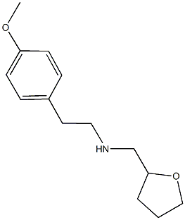 N-[2-(4-methoxyphenyl)ethyl]-N-(tetrahydro-2-furanylmethyl)amine Struktur