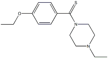 ethyl 4-[(4-ethyl-1-piperazinyl)carbothioyl]phenyl ether Struktur