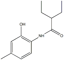 2-ethyl-N-(2-hydroxy-4-methylphenyl)butanamide Struktur