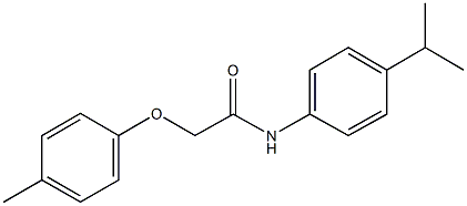 N-(4-isopropylphenyl)-2-(4-methylphenoxy)acetamide Struktur