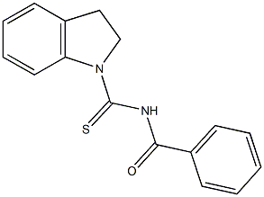 N-(2,3-dihydro-1H-indol-1-ylcarbothioyl)benzamide Struktur