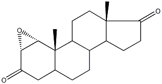 3b,5a-dimethyltetradecahydro-1H-cyclopenta[7,8]phenanthro[3,4-b]oxirene-2,6-dione Struktur