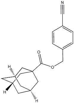 4-cyanobenzyl 1-adamantanecarboxylate Struktur