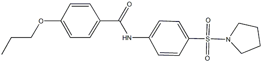 4-propoxy-N-[4-(1-pyrrolidinylsulfonyl)phenyl]benzamide Struktur