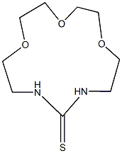 1,9,12-trioxa-4,6-diazacyclotetradecane-5-thione Struktur