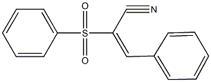 3-phenyl-2-(phenylsulfonyl)acrylonitrile Struktur