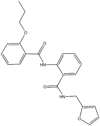 N-(2-furylmethyl)-2-[(2-propoxybenzoyl)amino]benzamide Struktur