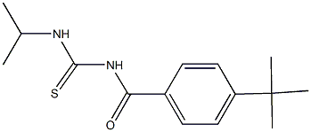 N-(4-tert-butylbenzoyl)-N'-isopropylthiourea Struktur