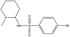 4-bromo-N-(2-methylcyclohexyl)benzenesulfonamide Struktur