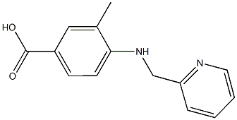 3-methyl-4-[(2-pyridinylmethyl)amino]benzoic acid Struktur