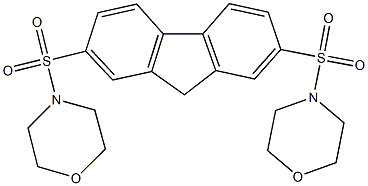 4-{[7-(4-morpholinylsulfonyl)-9H-fluoren-2-yl]sulfonyl}morpholine Struktur