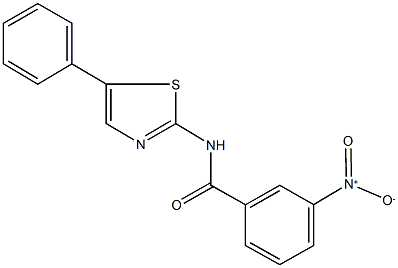 3-nitro-N-(5-phenyl-1,3-thiazol-2-yl)benzamide Struktur