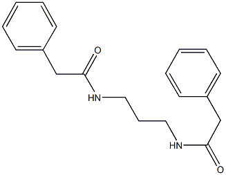 2-phenyl-N-{3-[(phenylacetyl)amino]propyl}acetamide Struktur