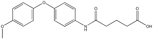 5-[4-(4-methoxyphenoxy)anilino]-5-oxopentanoic acid Struktur