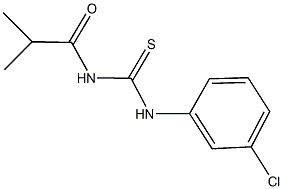 N-(3-chlorophenyl)-N'-isobutyrylthiourea Struktur