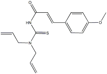 N,N-diallyl-N'-[3-(4-methoxyphenyl)acryloyl]thiourea Struktur