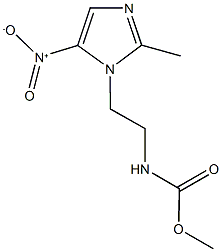 methyl 2-{5-nitro-2-methyl-1H-imidazol-1-yl}ethylcarbamate Struktur