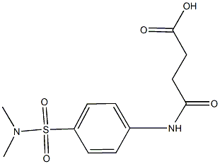 4-{4-[(dimethylamino)sulfonyl]anilino}-4-oxobutanoic acid Struktur