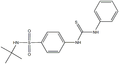 4-[(anilinocarbothioyl)amino]-N-(tert-butyl)benzenesulfonamide Struktur