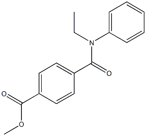 methyl 4-[(ethylanilino)carbonyl]benzoate Struktur