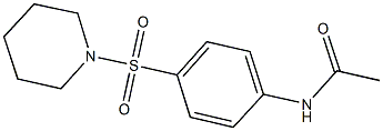 N-[4-(1-piperidinylsulfonyl)phenyl]acetamide Struktur