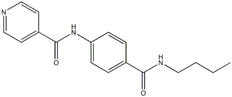 N-{4-[(butylamino)carbonyl]phenyl}isonicotinamide Struktur