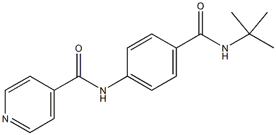 N-{4-[(tert-butylamino)carbonyl]phenyl}isonicotinamide Struktur