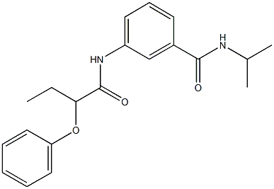 N-isopropyl-3-[(2-phenoxybutanoyl)amino]benzamide Struktur