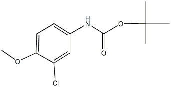 tert-butyl 3-chloro-4-methoxyphenylcarbamate Struktur