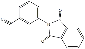 3-(1,3-dioxo-1,3-dihydro-2H-isoindol-2-yl)benzonitrile Struktur