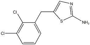 5-(2,3-dichlorobenzyl)-1,3-thiazol-2-amine Struktur