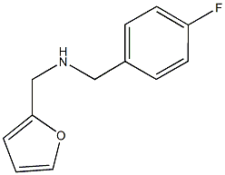 N-(4-fluorobenzyl)-N-(2-furylmethyl)amine Struktur