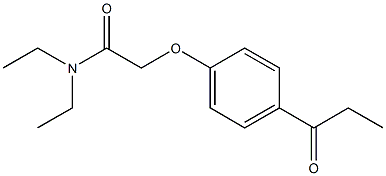 N,N-diethyl-2-(4-propionylphenoxy)acetamide Struktur