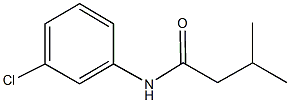 N-(3-chlorophenyl)-3-methylbutanamide Struktur