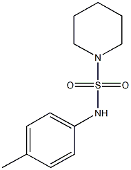 N-(4-methylphenyl)-1-piperidinesulfonamide Struktur