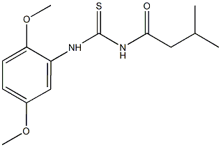 N-(2,5-dimethoxyphenyl)-N'-(3-methylbutanoyl)thiourea Struktur