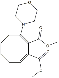 dimethyl 3-(4-morpholinyl)-2,8-cyclooctadiene-1,2-dicarboxylate Struktur