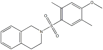 4-(3,4-dihydro-2(1H)-isoquinolinylsulfonyl)-2,5-dimethylphenyl methyl ether Struktur