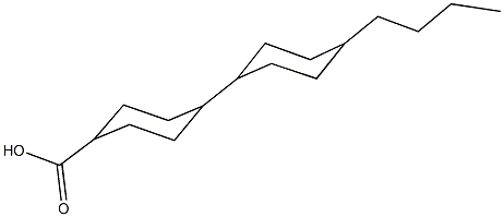 1'-butyl-4,4'-bi(cyclohexane)-1-carboxylic acid Struktur