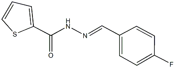 N'-(4-fluorobenzylidene)-2-thiophenecarbohydrazide Struktur